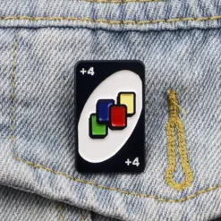 Alternative view of Draw Four - Brooch Enamel Pin