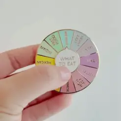 Alternative view of What To Eat - Brooch Enamel Pin
