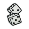 Dice - Embroidered Iron-On Patch