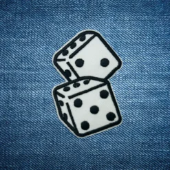 Alternative view of Dice - Embroidered Iron-On Patch