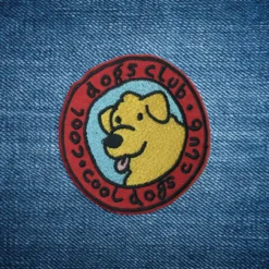 Alternative view of Cool Dog Club - Embroidered Iron-On Patch