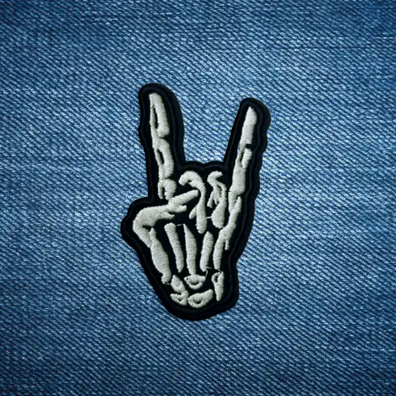 Devil's Horn - Embroidered Iron-On Patch - Image 2