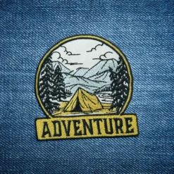 Alternative view of Adventure Camp - Embroidered Iron-On Patch