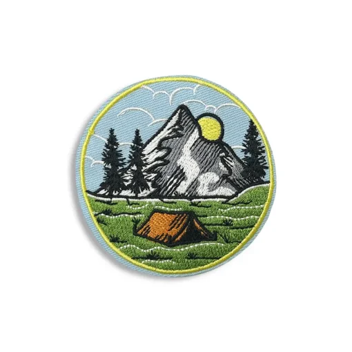 Camping - Embroidered Iron-On Patch