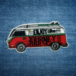 Alternative view of Enjoy The Journey - Embroidered Iron-On Patch