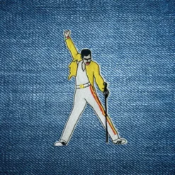 Alternative view of Freddie Mercury - Embroidered Iron-On Patch