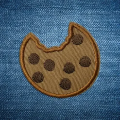 Alternative view of Cookie - Embroidered Iron-On Patch