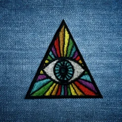 Alternative view of Eye - Embroidered Iron-On Patch