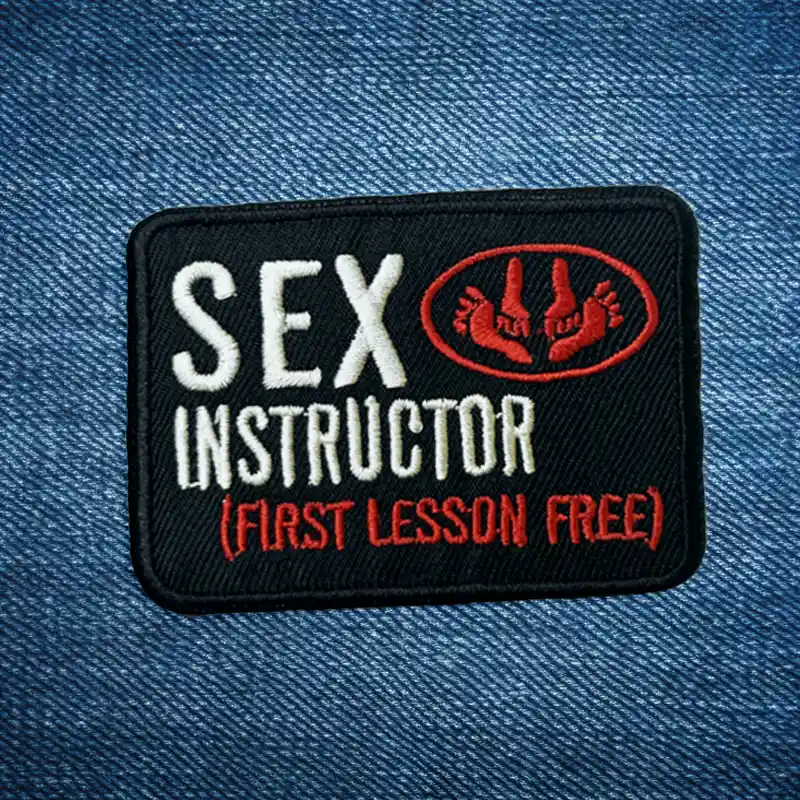 Sex Instructor - Embroidered Iron-On Patch - Image 2
