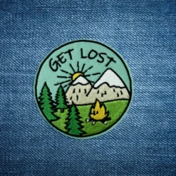 Alternative view of Get Lost - Embroidered Iron-On Patch