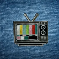 Alternative view of Retro TV - Embroidered Iron-On Patch