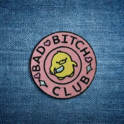 Alternative view of Bad Bitch Club - Embroidered Iron-On Patch