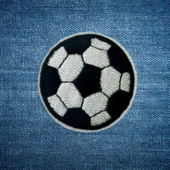 Alternative view of Football - Embroidered Iron-On Patch