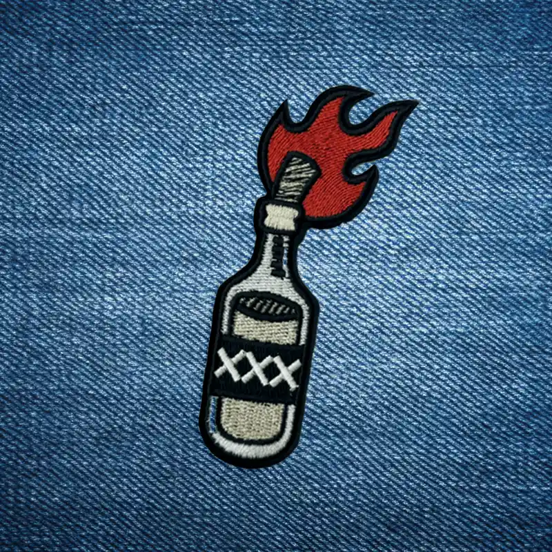 Fire in the Hole - Embroidered Iron-On Patch - Image 2