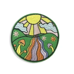 Mushroom Garden - Embroidered Iron-On Patch