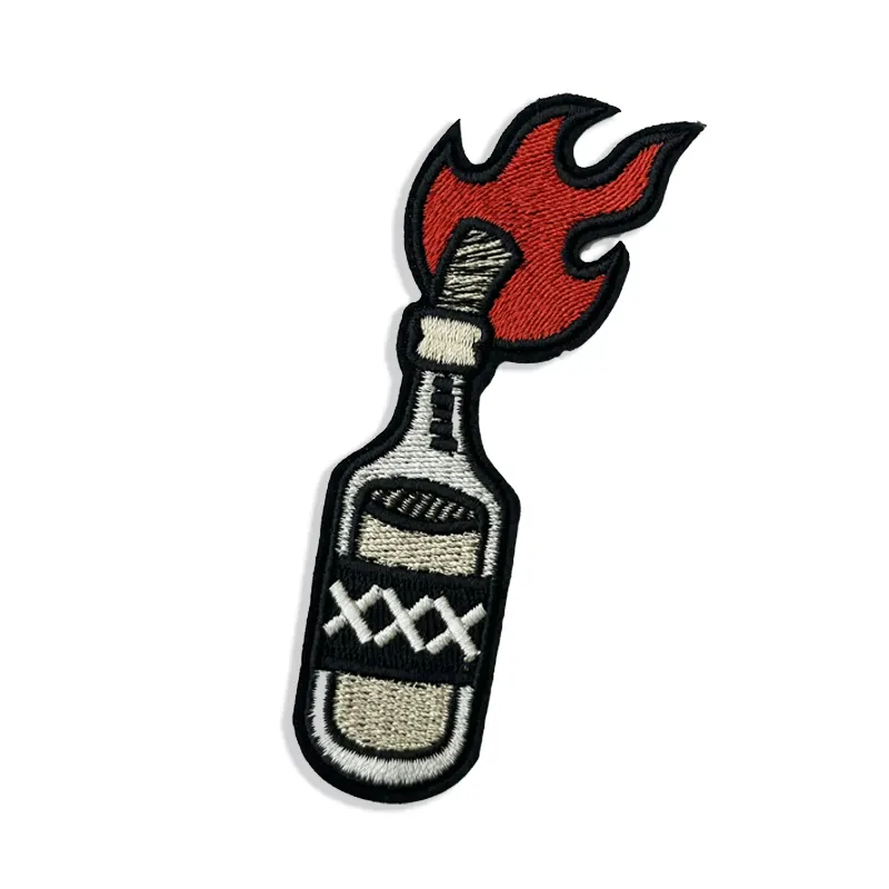 Fire in the Hole - Embroidered Iron-On Patch
