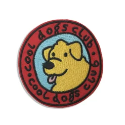 Cool Dog Club - Embroidered Iron-On Patch