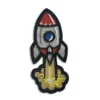 Rocket - Embroidered Iron-On Patch