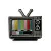 Retro TV - Embroidered Iron-On Patch
