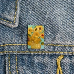 Sun Flowers - Van Gogh - Brooch Enamel Pin
