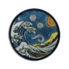 The Great Wave off Kanagawa - Embroidered Iron-On Patch