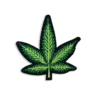 Weed Leaf - Embroidered Iron-On Patch