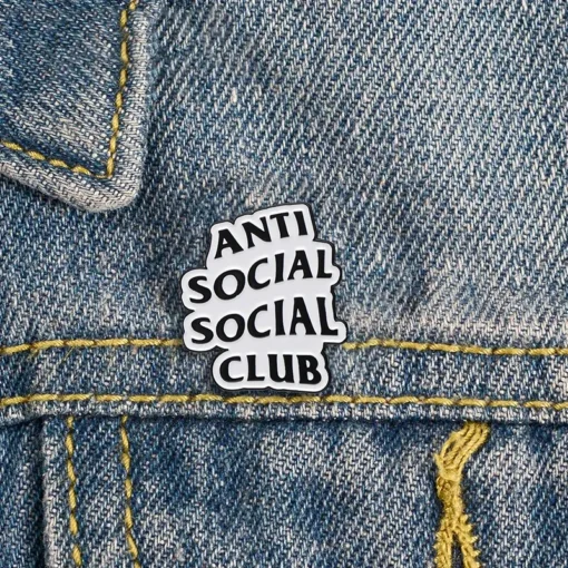 Anti Social Club - Brooch Enamel Pin