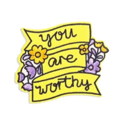 You Are Worth - Embroidered Iron-On Patch