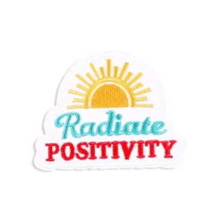 Radiate Positivity - Embroidered Iron-On Patch