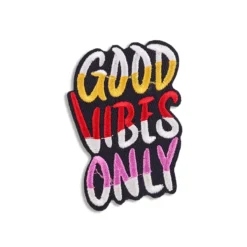 Good Vibes Only - Embroidered Iron-On Patch