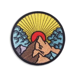 Mountain Breeze - Embroidered Iron-On Patch