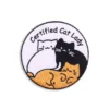 Certified Cat Lady - Embroidered Iron-On Patch
