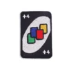 Draw Four - Embroidered Iron-On Patch