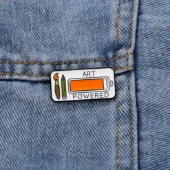 Alternative view of Art Powered - Brooch Enamel Pin