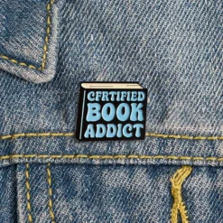 Certified Book Addict - Brooch Enamel Pin