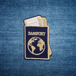Alternative view of Passport  - Embroidered Iron-On Patch