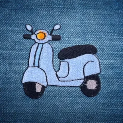 Alternative view of Scooter - Embroidered Iron-On Patch