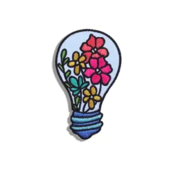 Flower Bulb - Embroidered Iron-On Patch
