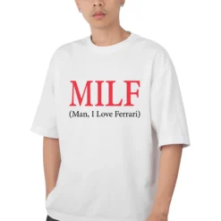Man I Love - White Oversized - T-shirt Drop shouder Streetwear