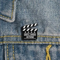 Lights Camera Action - Brooch Enamel Pin