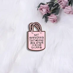 Alternative view of Not Everything That - Brooch Enamel Pin