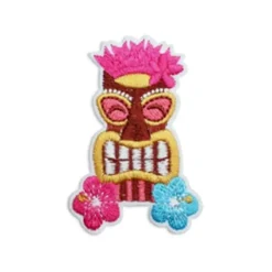 Tiki - Embroidered Iron-On Patch