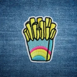 Alternative view of Fries - Embroidered Iron-On Patch