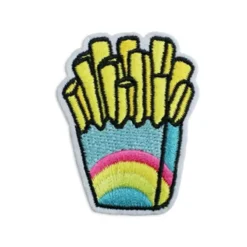 Fries - Embroidered Iron-On Patch