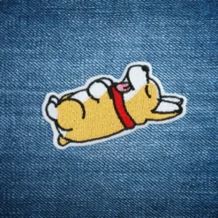 Alternative view of Cute Corgi- Embroidered Iron-On Patch