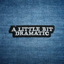 Alternative view of A Little Bit Dramatic - Embroidered Iron-On Patch