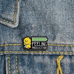 Feeling Productive ? Brooch Enamel Pin