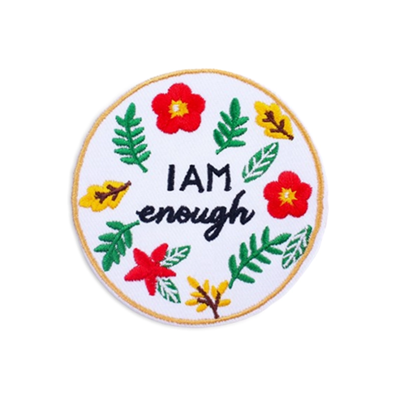I am Enough - Embroidered Iron-On Patch