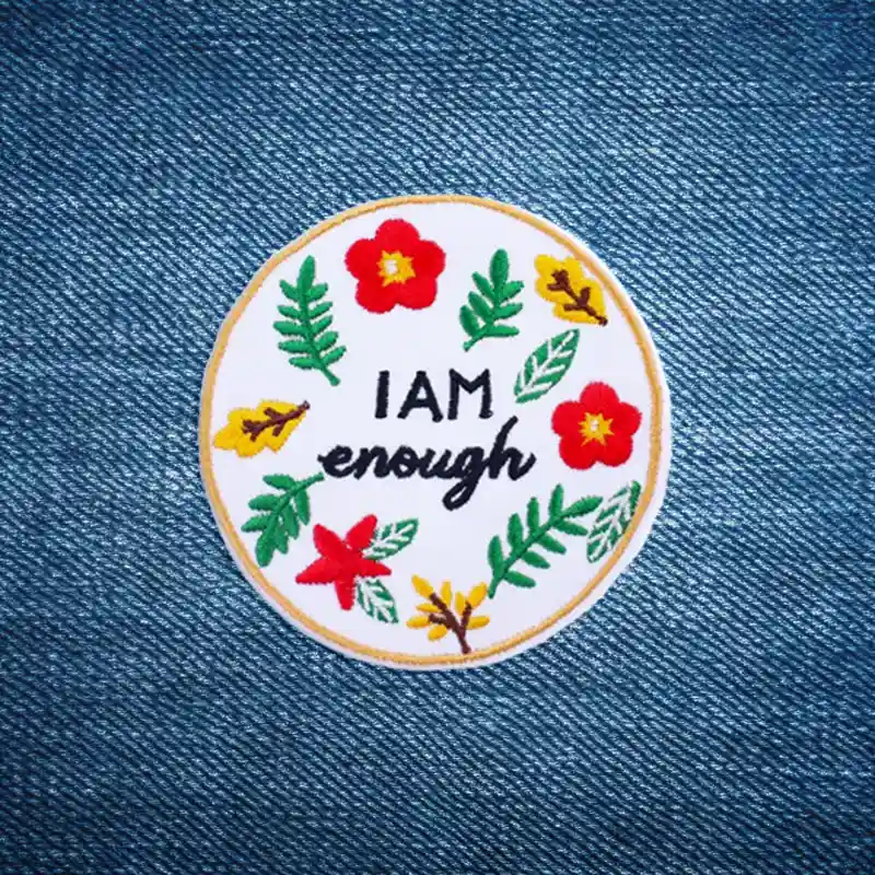 I am Enough - Embroidered Iron-On Patch - Image 2