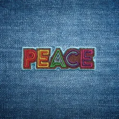 Alternative view of PEACE - Embroidered Iron-On Patch
